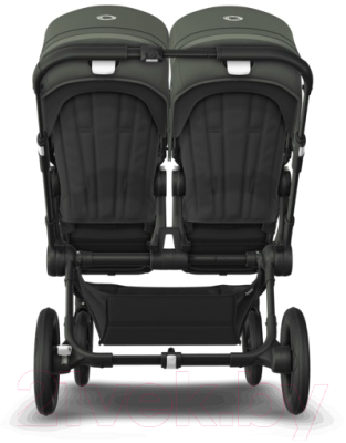 Детская универсальная коляска Bugaboo Donkey 5 2 в 1 с капюшоном (Black/Forest Green)