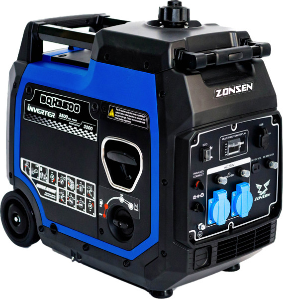 Инверторный генератор Zonsen BQH3500 / 1TP7DF350 - фото