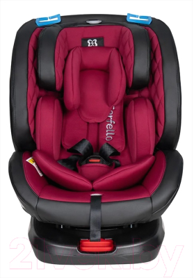 Автокресло Farfello Isofix YB102A(2) (бордовый/экокожа)