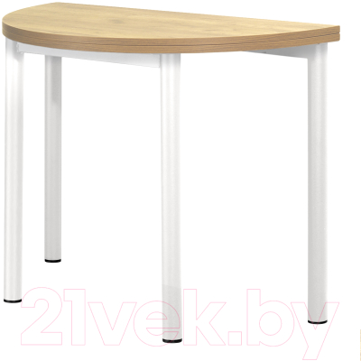 Обеденный стол Millwood Далис 1 (дуб золотой Craft/металл белый) - фото