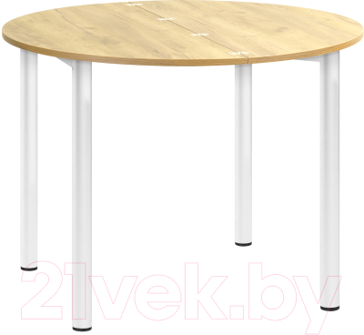 Обеденный стол Millwood Далис 1 (дуб золотой Craft/металл белый)