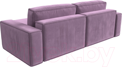 Диван угловой Лига Диванов Прага классик правый (микровельвет сиреневый)