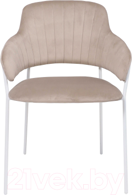 Стул Алвест AV 448 (серо-бежевый бархат H-08/белый)