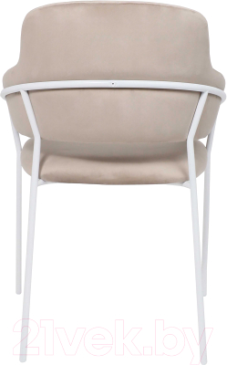 Стул Алвест AV 448 (серо-бежевый бархат H-08/белый)