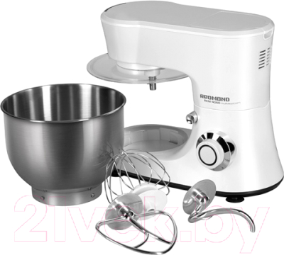 Кухонный комбайн Redmond RKM-4050 (белый металлик)