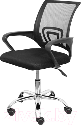 Кресло офисное Деловая обстановка Омега ВМ-520М (черный/черный) - фото