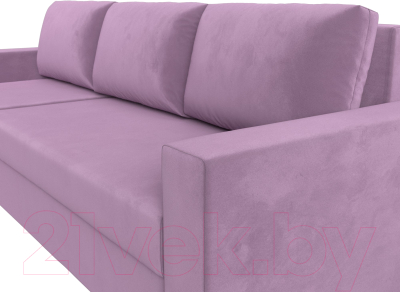 Диван угловой Лига Диванов Траумберг Лайт левый (микровельвет сиреневый)