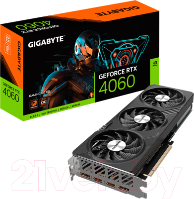 Видеокарта Gigabyte RTX 4060 Gaming OC 8G (GV-N4060GAMING OC-8GD)