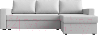Диван угловой Лига Диванов Траумберг Лайт правый (экокожа белый)