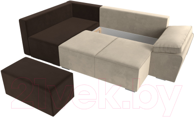 Диван угловой Лига Диванов Хьюго левый
