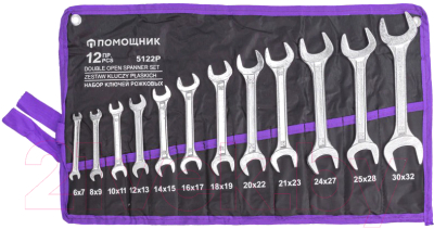 Набор ключей Помощник 5122P (12шт) - фото