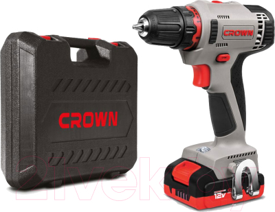 Аккумуляторная дрель-шуруповерт CROWN CT21081H-2BMC - фото