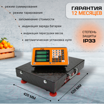 Весы платформенные Shtapler PW 300 42x52 / 71057110