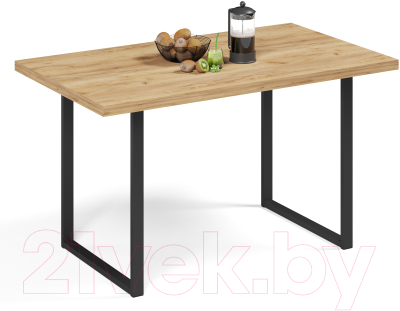 Обеденный стол Soma Tako 36 120x66 (дуб крафт золотой/черный)