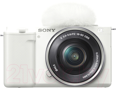 Беззеркальный фотоаппарат Sony ZV-E10 kit 16-50мм / ZV-E10L W - фото