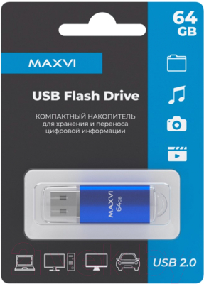 Usb flash накопитель Maxvi MP 64GB 2.0