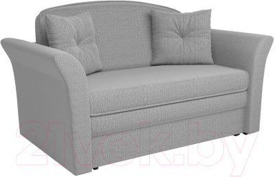 Диван Mebel-Ars Малютка №2 (рогожка серый/подлокотники серый) - фото