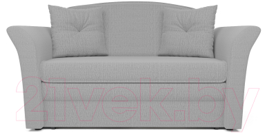 Диван Mebel-Ars Малютка №2 (рогожка серый/подлокотники серый)