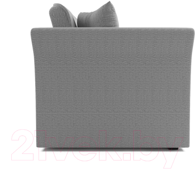 Диван Mebel-Ars Малютка №2 (рогожка серый/подлокотники серый)