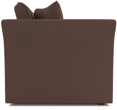 Диван Mebel-Ars Малютка №2 (рогожка шоколад/подлокотники шоколад)