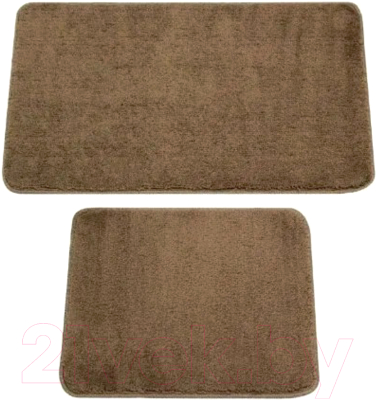 Набор ковриков для ванной и туалета Gokyildiz Maxiform 50x80+50x40 / DUZ-5013-BROWN - фото