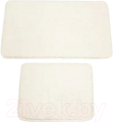 Набор ковриков для ванной и туалета Gokyildiz Maxiform 60x100+60x50 / DUZ-0005-CREAM - фото