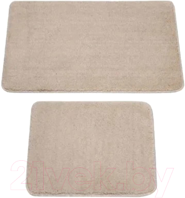 Набор ковриков для ванной и туалета Gokyildiz Maxiform 60x100+60x50 / DUZ-4503-BEIGE - фото