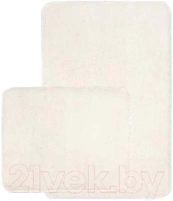 Набор ковриков для ванной и туалета Gokyildiz Soft Micro 50x80+50x40 / DUZ-0510-CREAM - фото