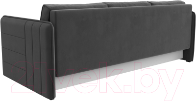 Диван Лига Диванов Слим / 119804 (велюр серый)