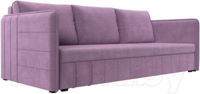 Диван Лига Диванов Слим / 119813 (микровельвет сиреневый) - фото