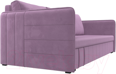 Диван Лига Диванов Слим / 119813 (микровельвет сиреневый)