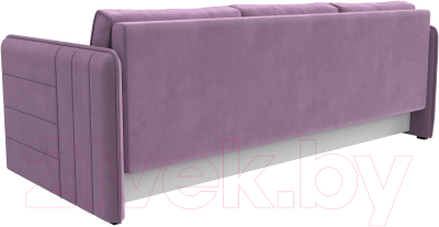 Диван Лига Диванов Слим / 119813 (микровельвет сиреневый)