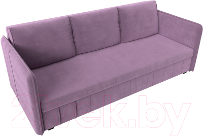 Диван Лига Диванов Слим / 119813 (микровельвет сиреневый)