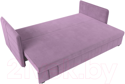 Диван Лига Диванов Слим / 119813 (микровельвет сиреневый)