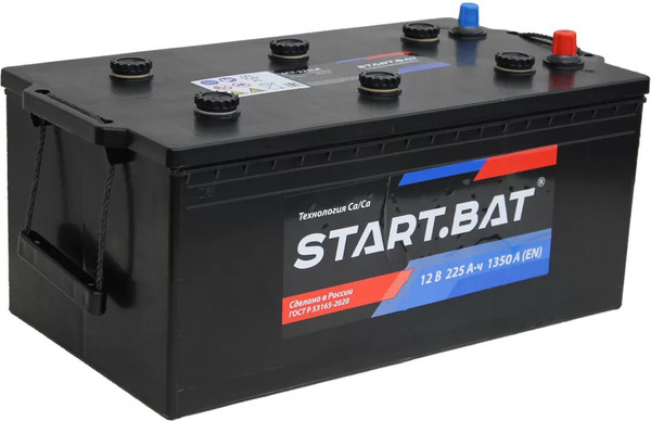 Автомобильный аккумулятор СтартБат 6СТ-225 Евро 1350A - фото