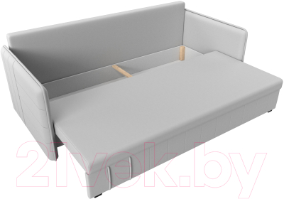 Диван Лига Диванов Слим / 119819 (экокожа белый)