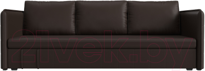 Диван Лига Диванов Слим / 119821 (экокожа коричневый)