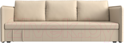 Диван Лига Диванов Слим / 119820 (экокожа бежевый)