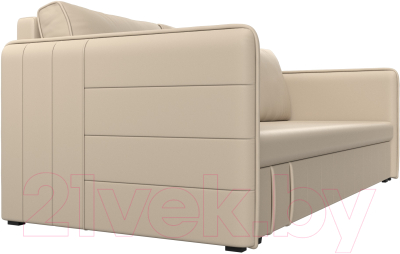 Диван Лига Диванов Слим / 119820 (экокожа бежевый)
