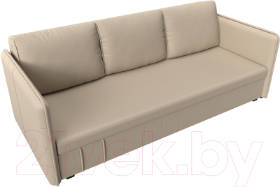 Диван Лига Диванов Слим / 119820 (экокожа бежевый)