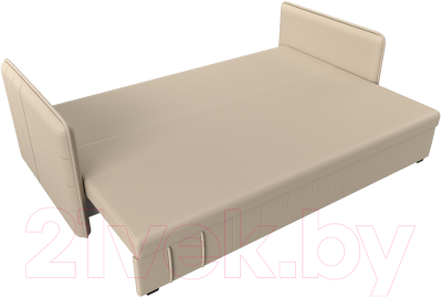 Диван Лига Диванов Слим / 119820 (экокожа бежевый)