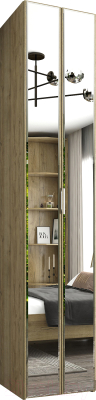 Шкаф-гармошка Евва Лайн ЛН-1D.240.44(2Z) (дуб кантри золотой) - фото