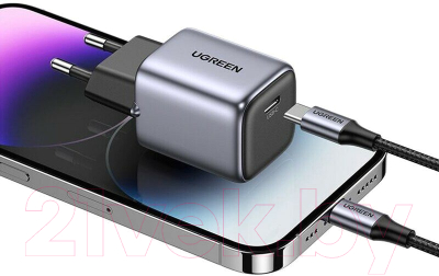 Адаптер питания сетевой Ugreen Nexode 20W USB-C CD318 / 90664