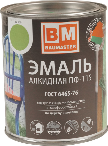 Эмаль BauMaster ПФ-115 - фото