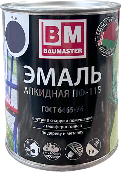 Эмаль BauMaster ПФ-115 - фото