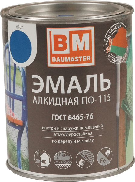 Эмаль BauMaster ПФ-115 - фото