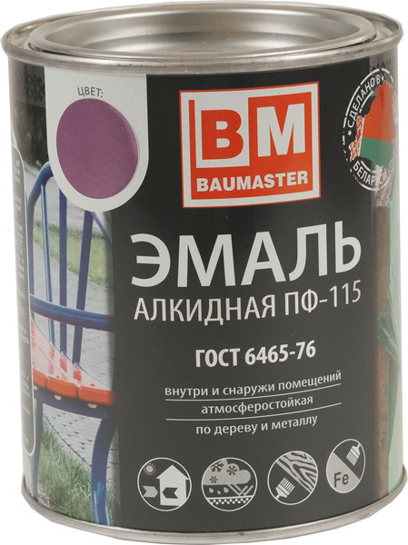 Эмаль BauMaster ПФ-115 - фото