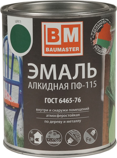 Эмаль BauMaster ПФ-115 - фото