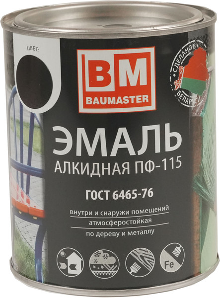 Эмаль BauMaster ПФ-115 - фото