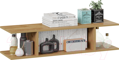 Полка ТриЯ Хилтон 1100 (дуб крафт золотой)